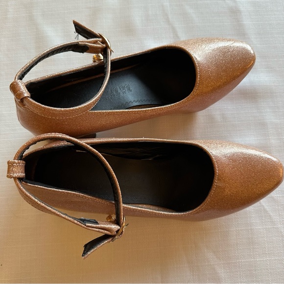 Rose Gold Sparkle Bobbie Pumps Size 41 - Picture 4 of 16